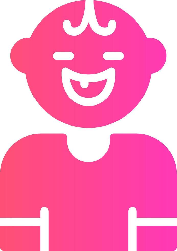 Baby Smile Creative Icon Design vector