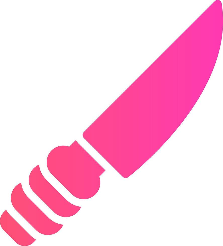 diseño de icono creativo de cuchillo vector