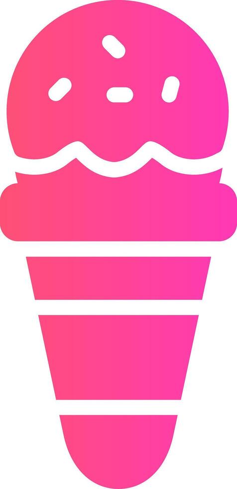 Ice Cream Cone Creative Icon Design vector