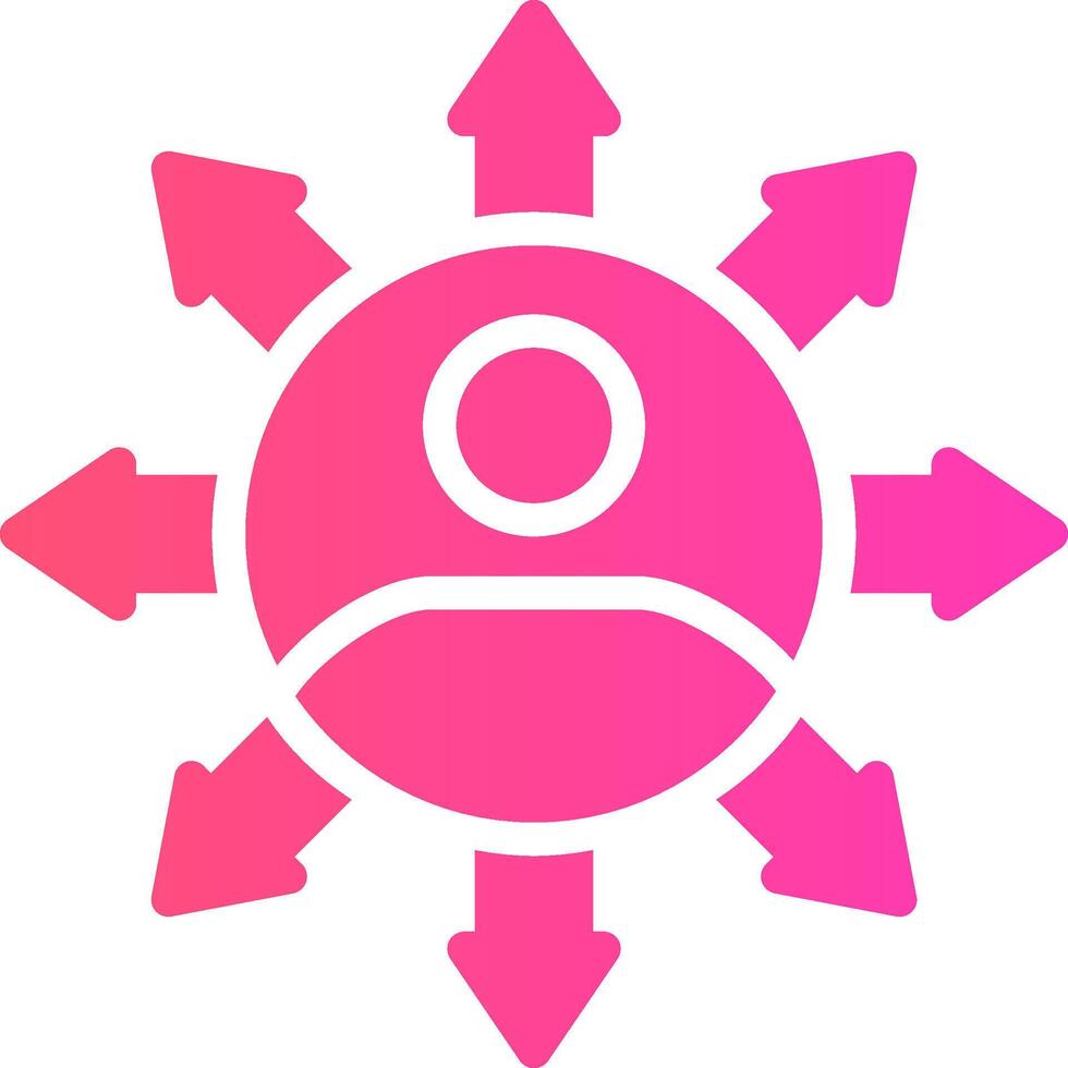 Influence Creative Icon Design vector