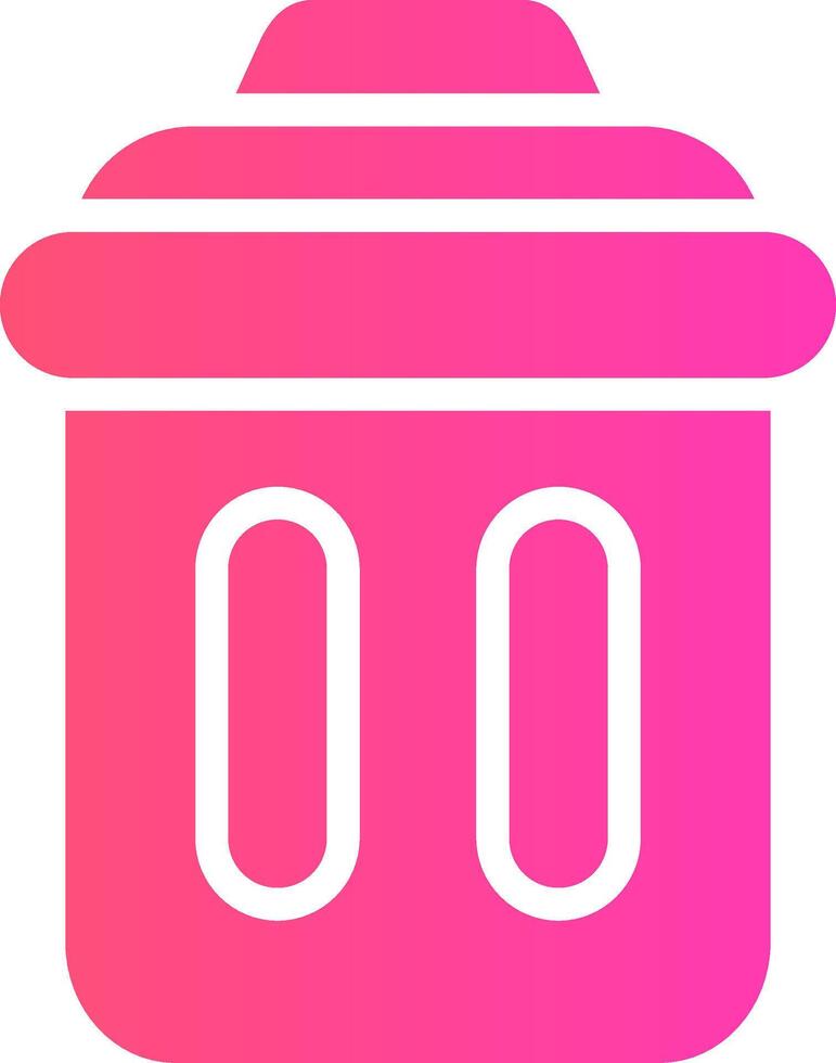 Trash Bin Creative Icon Design vector