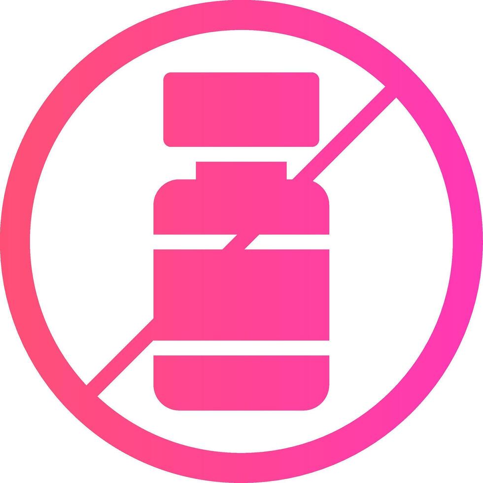 No Alcohol Creative Icon Design vector