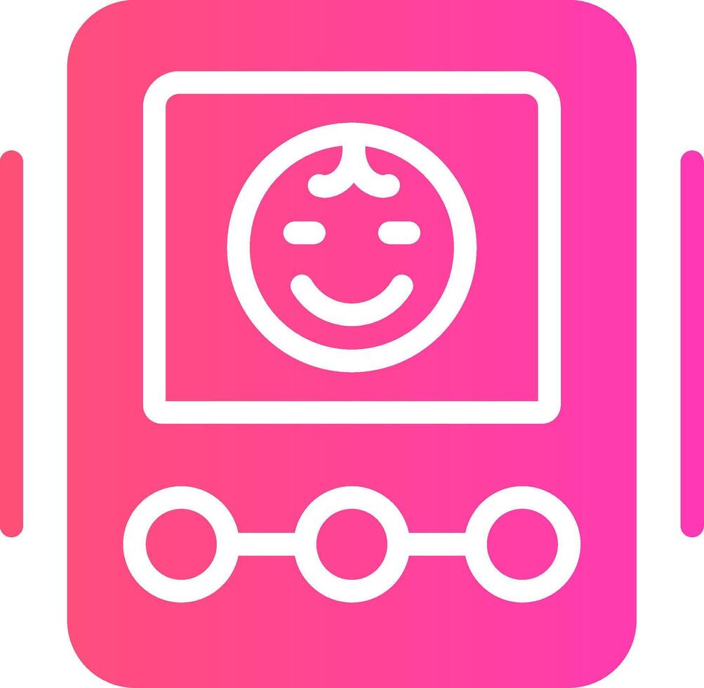 Baby Monitor Creative Icon Design vector