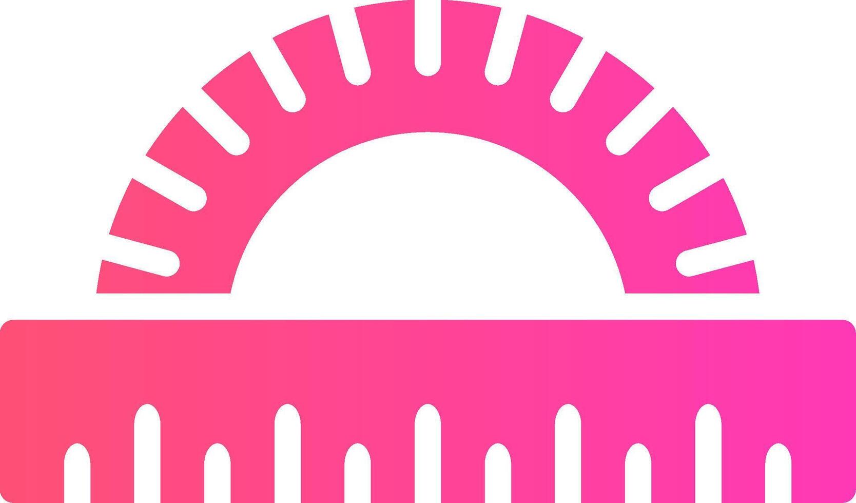 Protractor Creative Icon Design vector
