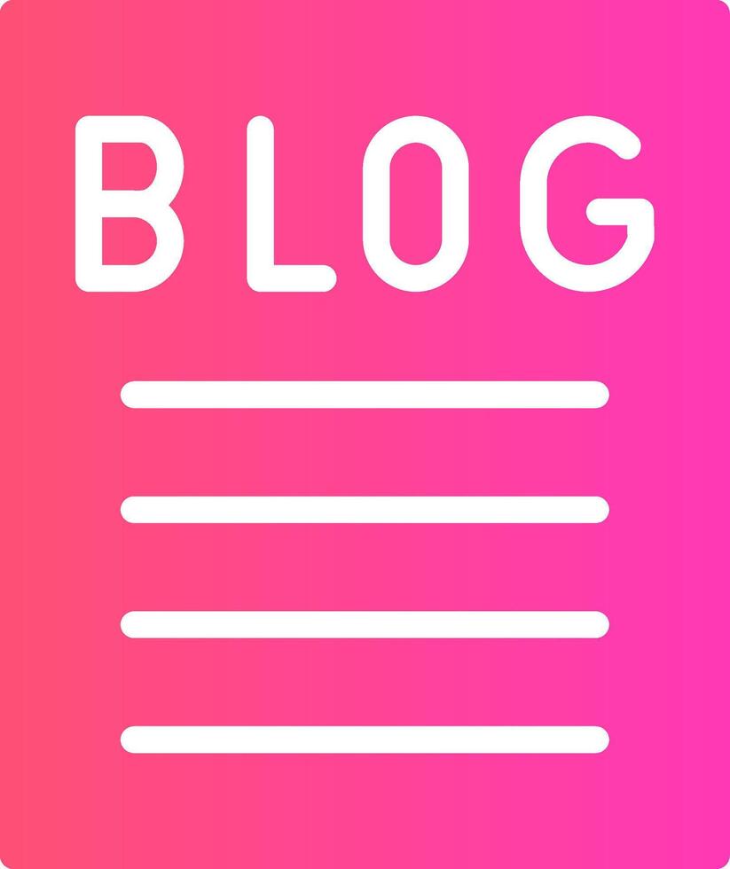 Blogging Creative Icon Design vector