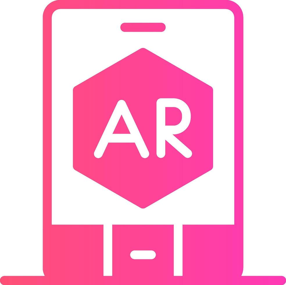 Ar App Creative Icon Design vector