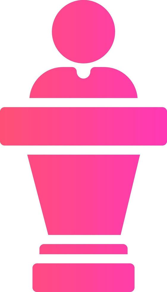 Politician Creative Icon Design vector