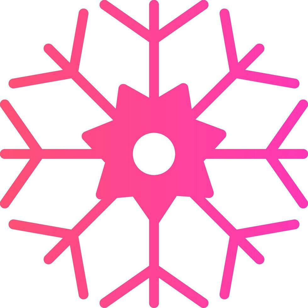 diseño de icono creativo de copo de nieve vector