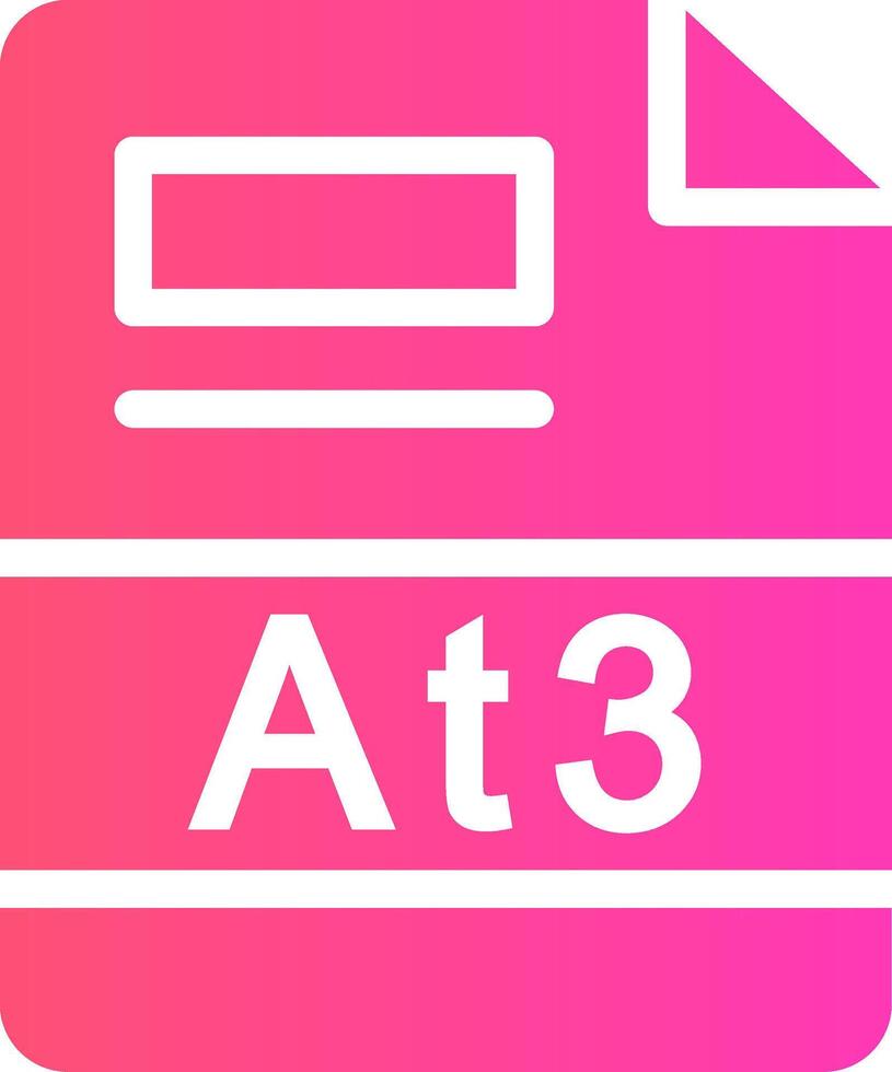 AT3 Creative Icon Design vector
