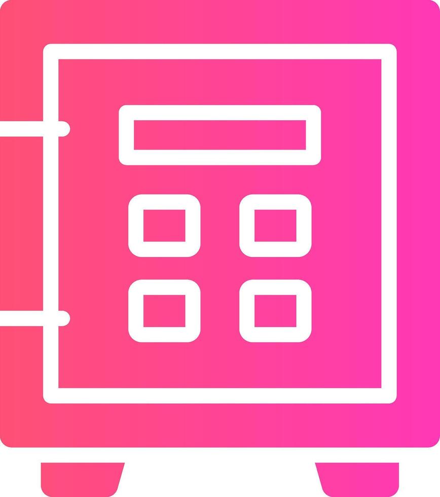 Safe Lock Creative Icon Design vector
