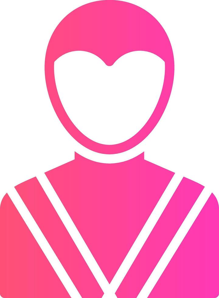 diseño de icono creativo de luchador vector