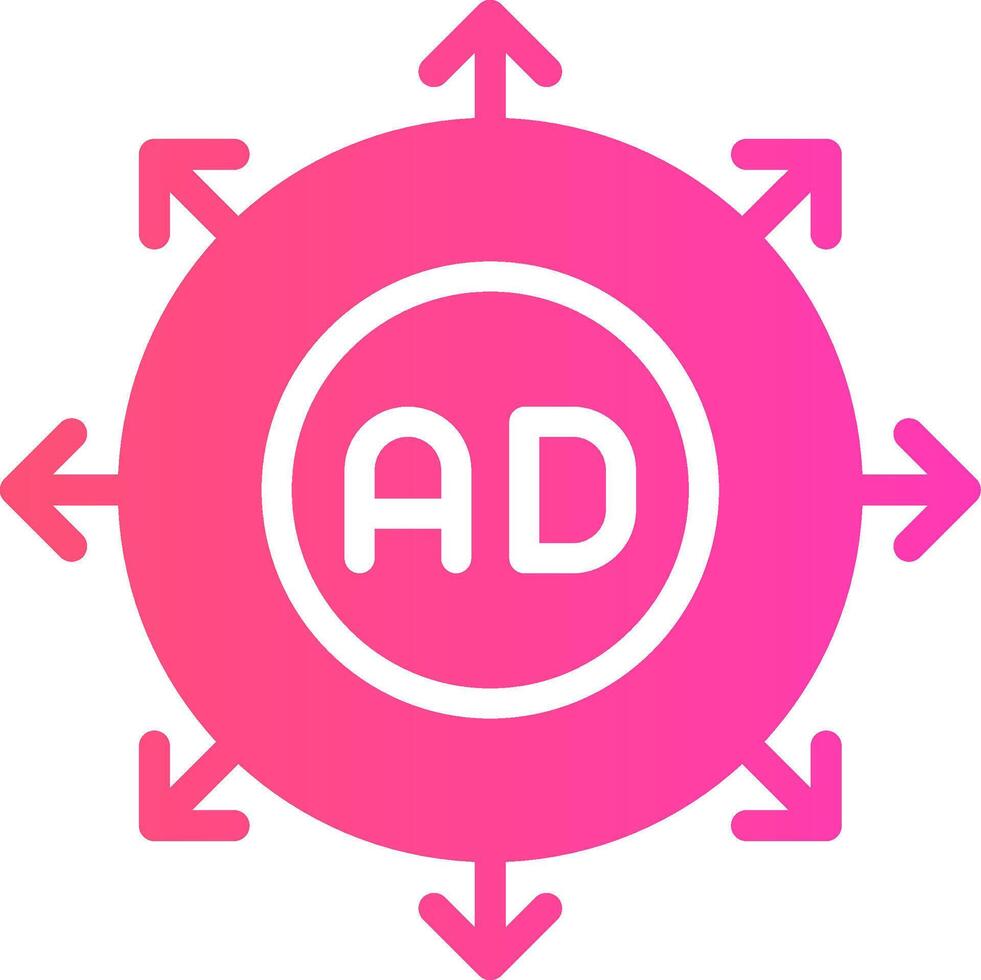 Advertising Submission Creative Icon Design vector