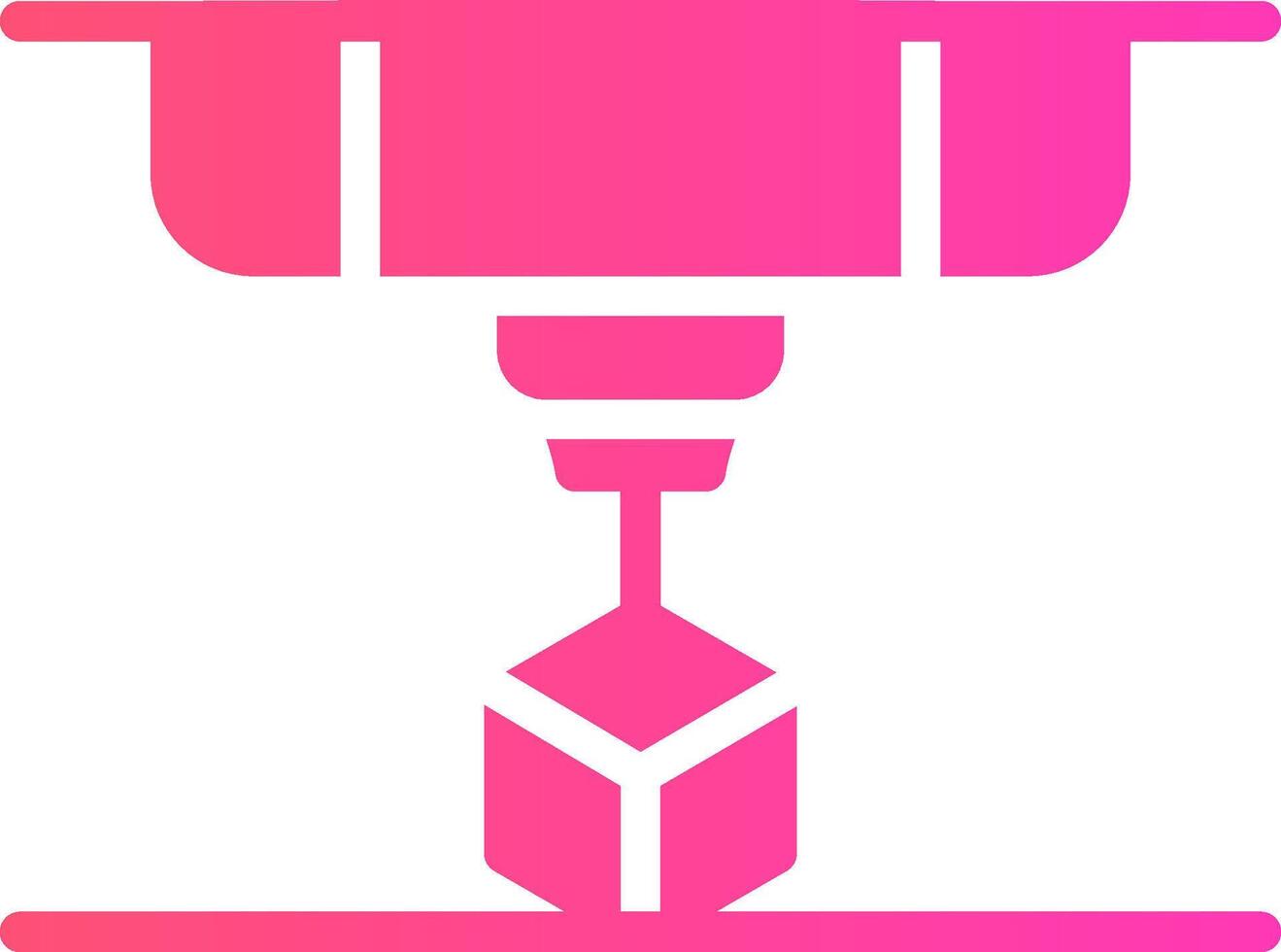 3D Printing Creative Icon Design vector
