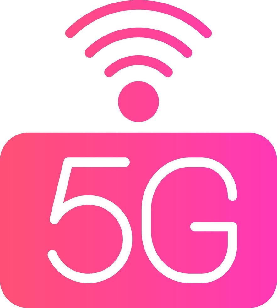 5G Network Creative Icon Design vector