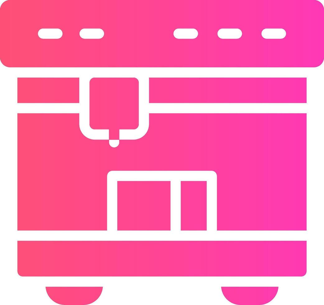 3D Printing Creative Icon Design vector