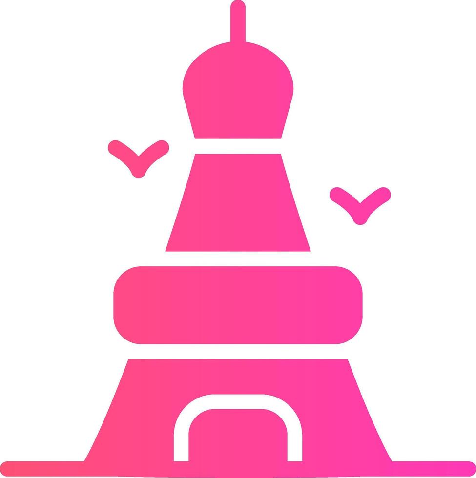 Eiffel Tower Creative Icon Design vector