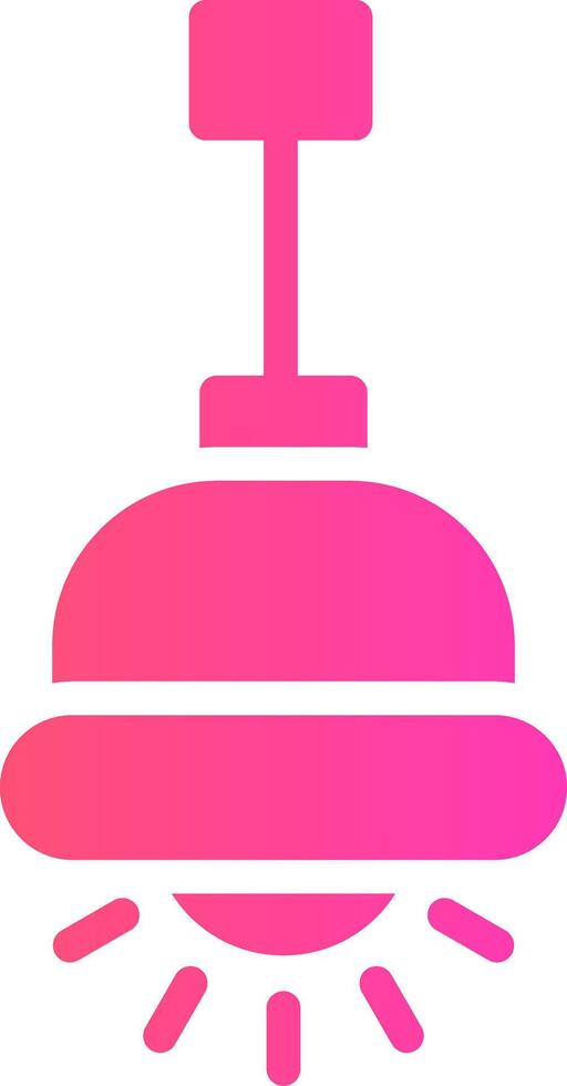 Hanging Lamp Creative Icon Design vector