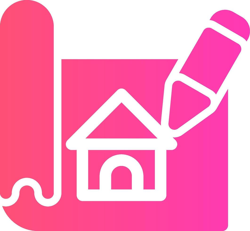 glyph Gradient Design vector