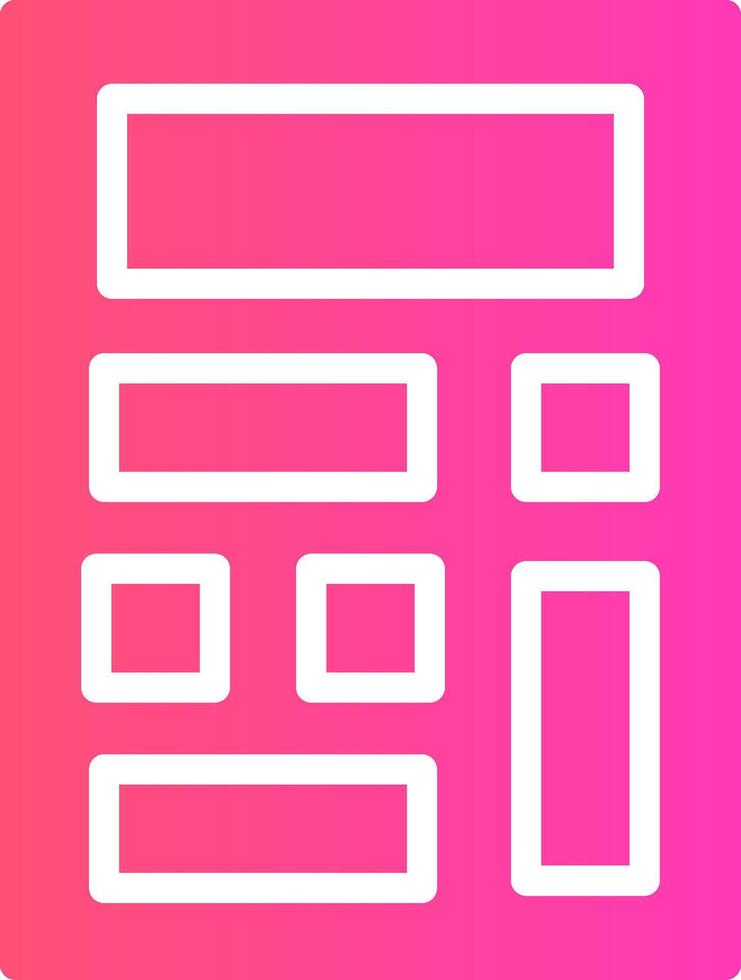 glyph Gradient Design vector