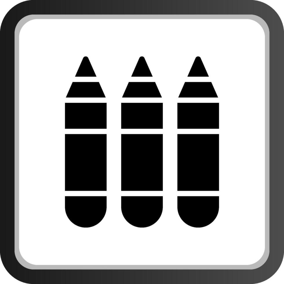 diseño de icono creativo de crayones vector