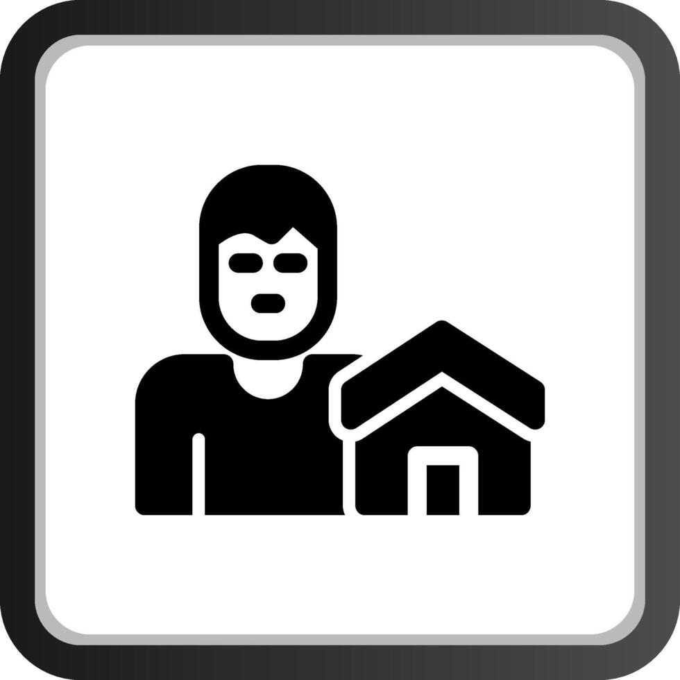 Real Estate Agent Creative Icon Design vector