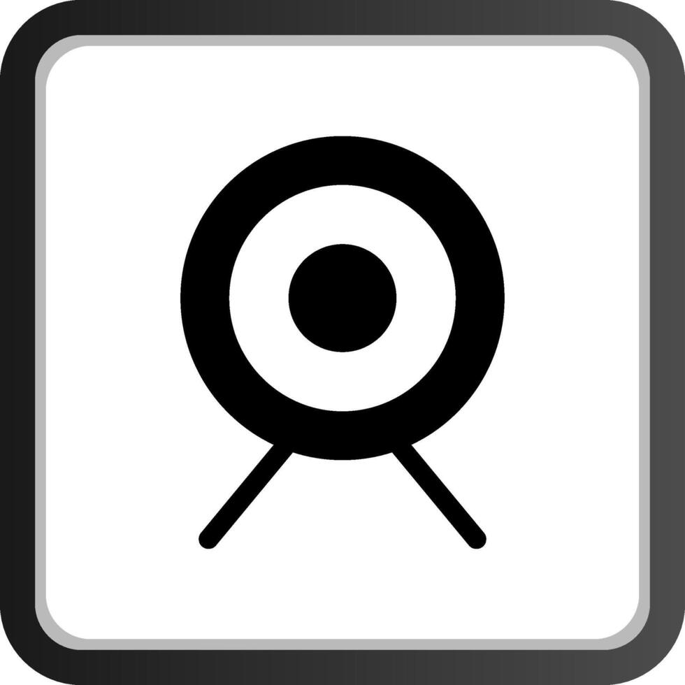 Bullseye Creative Icon Design vector