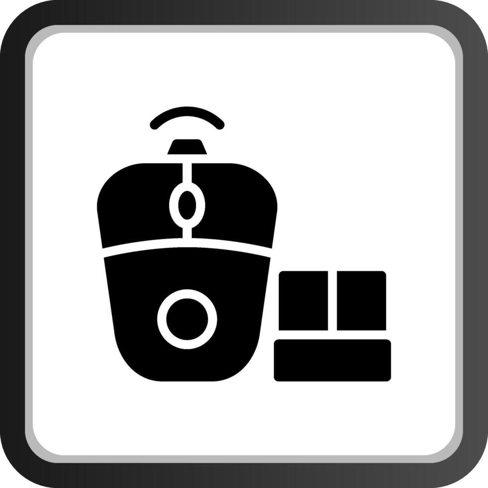 Wireless Mouse Creative Icon Design vector