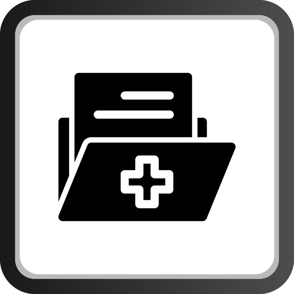 diseño de icono creativo de historial médico vector