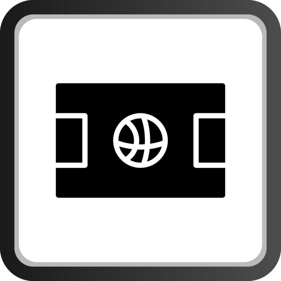 Basketball Court Creative Icon Design vector