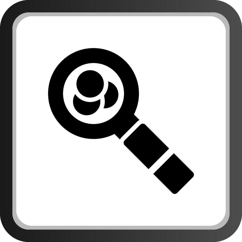 Magnifying Glass Creative Icon Design vector