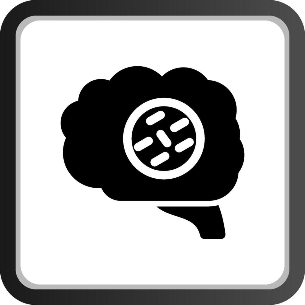 Brain Cancer Creative Icon Design vector
