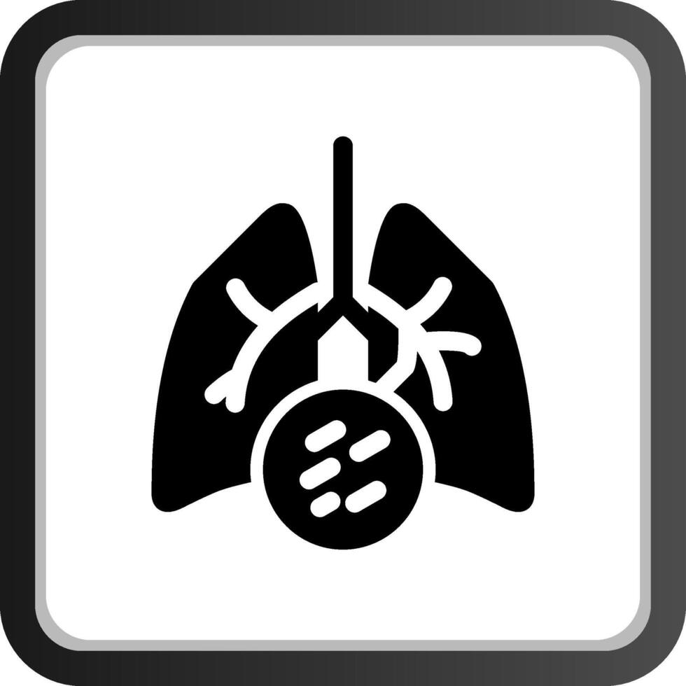 Lung Cancer Creative Icon Design vector