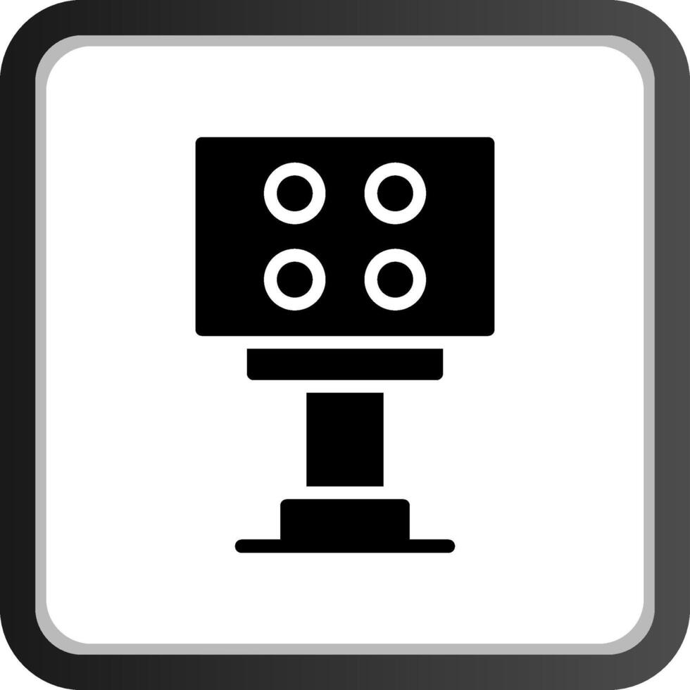 Stadium Light Creative Icon Design vector
