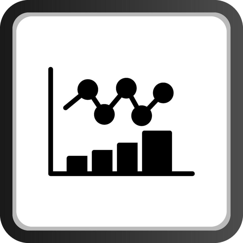 Bar Chart Creative Icon Design vector