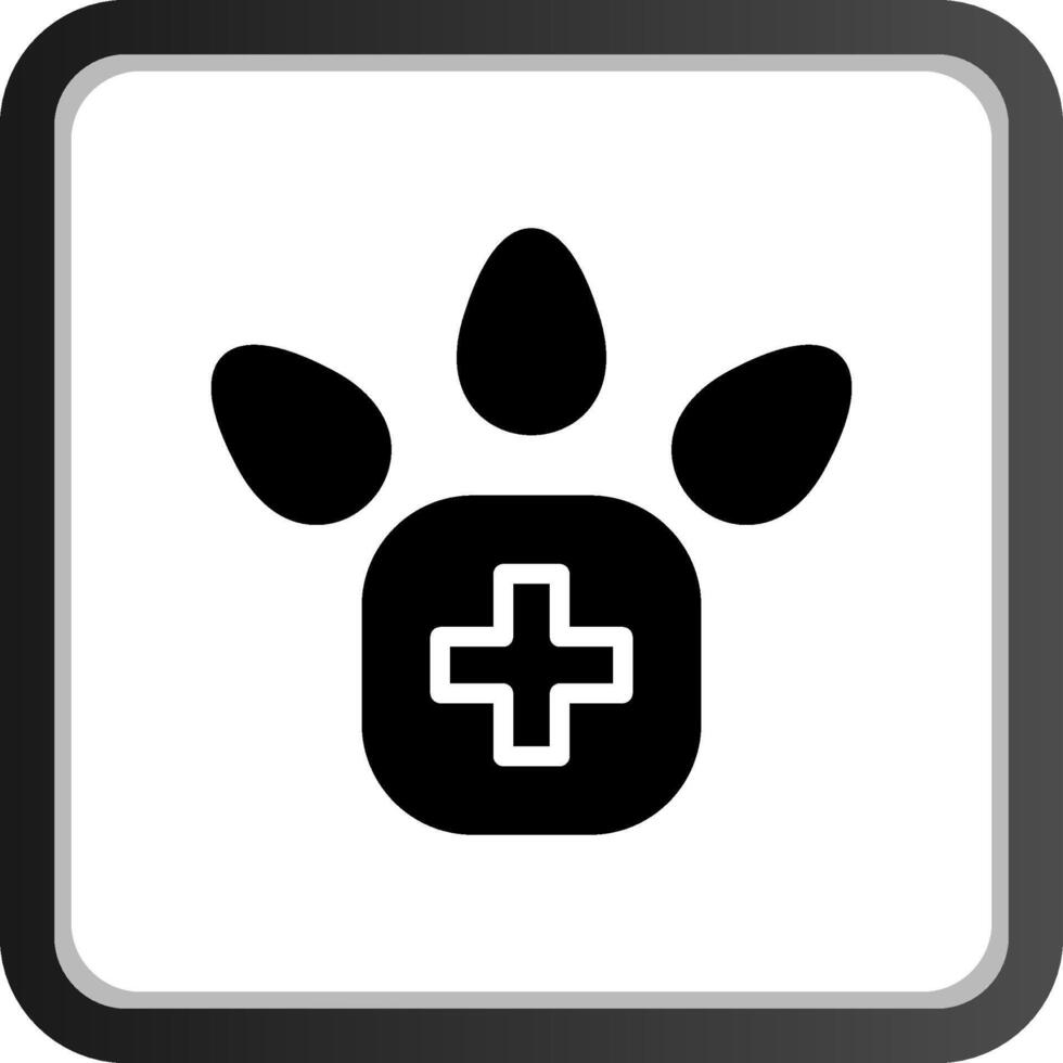 diseño de icono creativo de pie veterinario vector