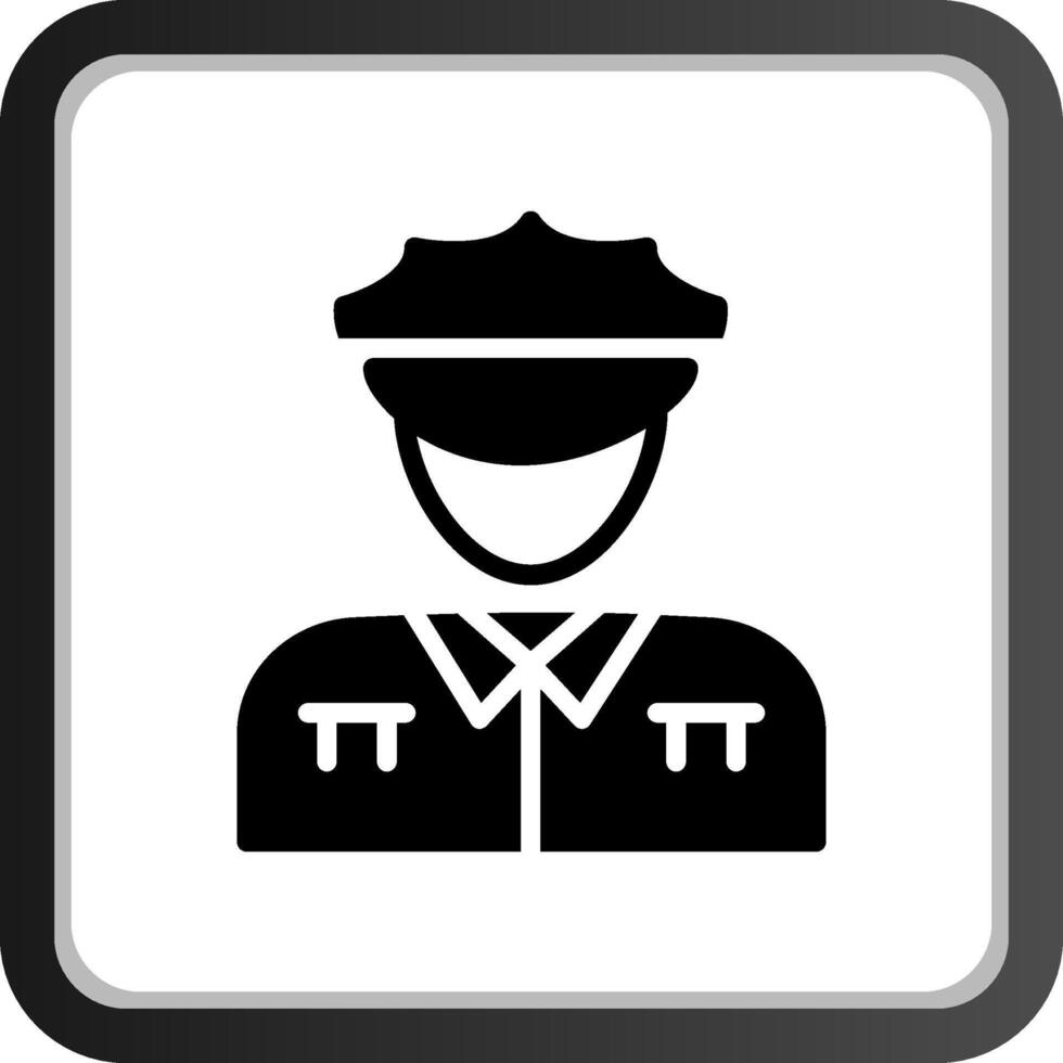 diseño de icono creativo de hombre policía vector