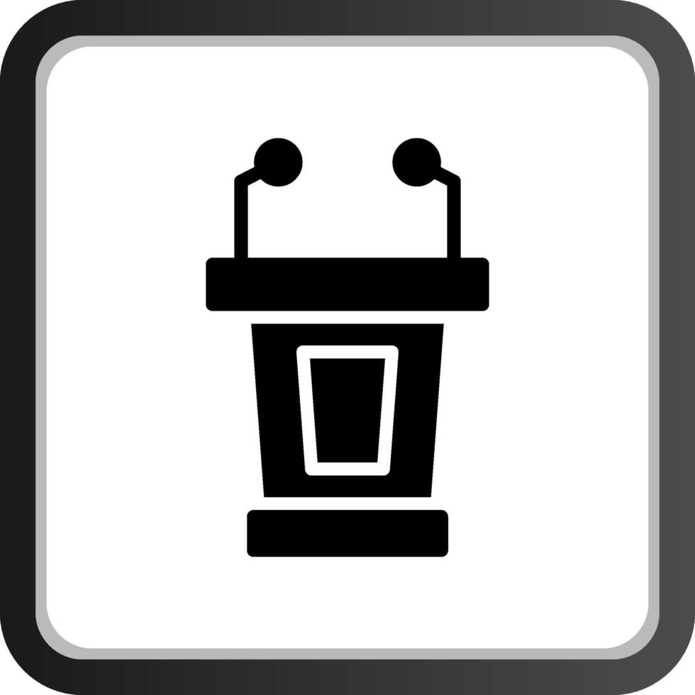 Lectern Creative Icon Design vector