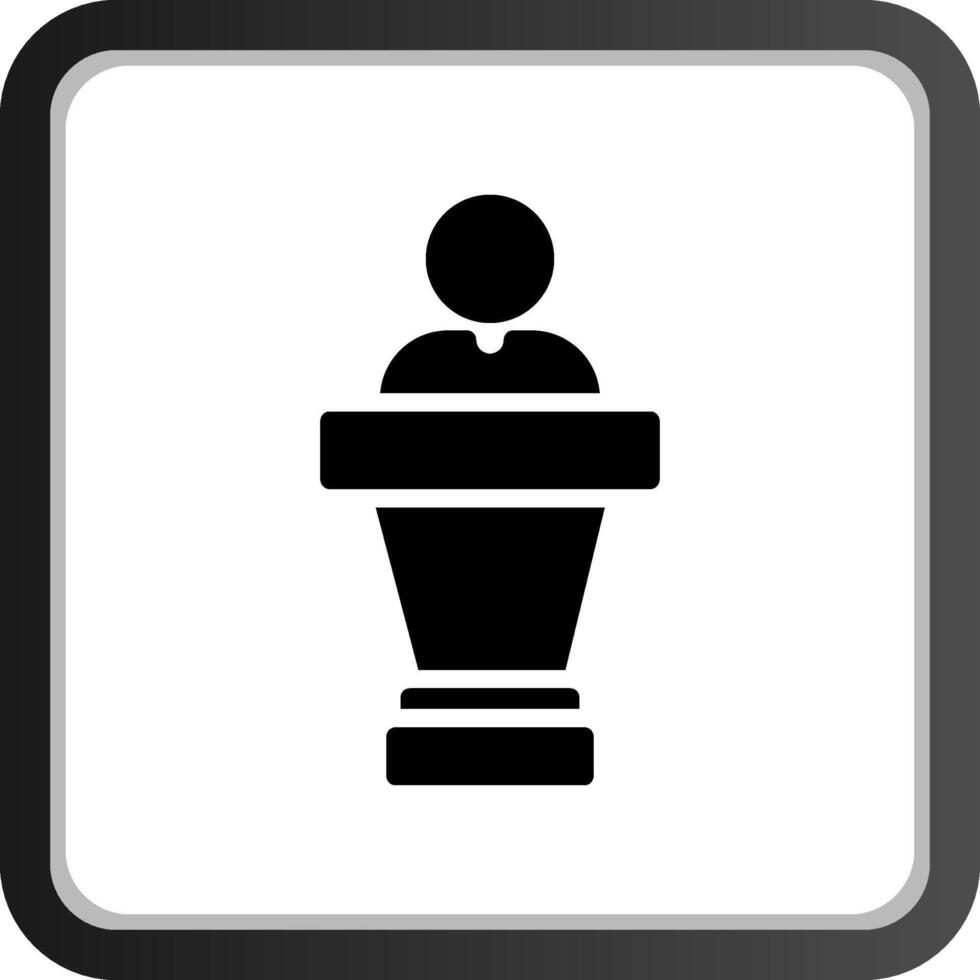 Politician Creative Icon Design vector