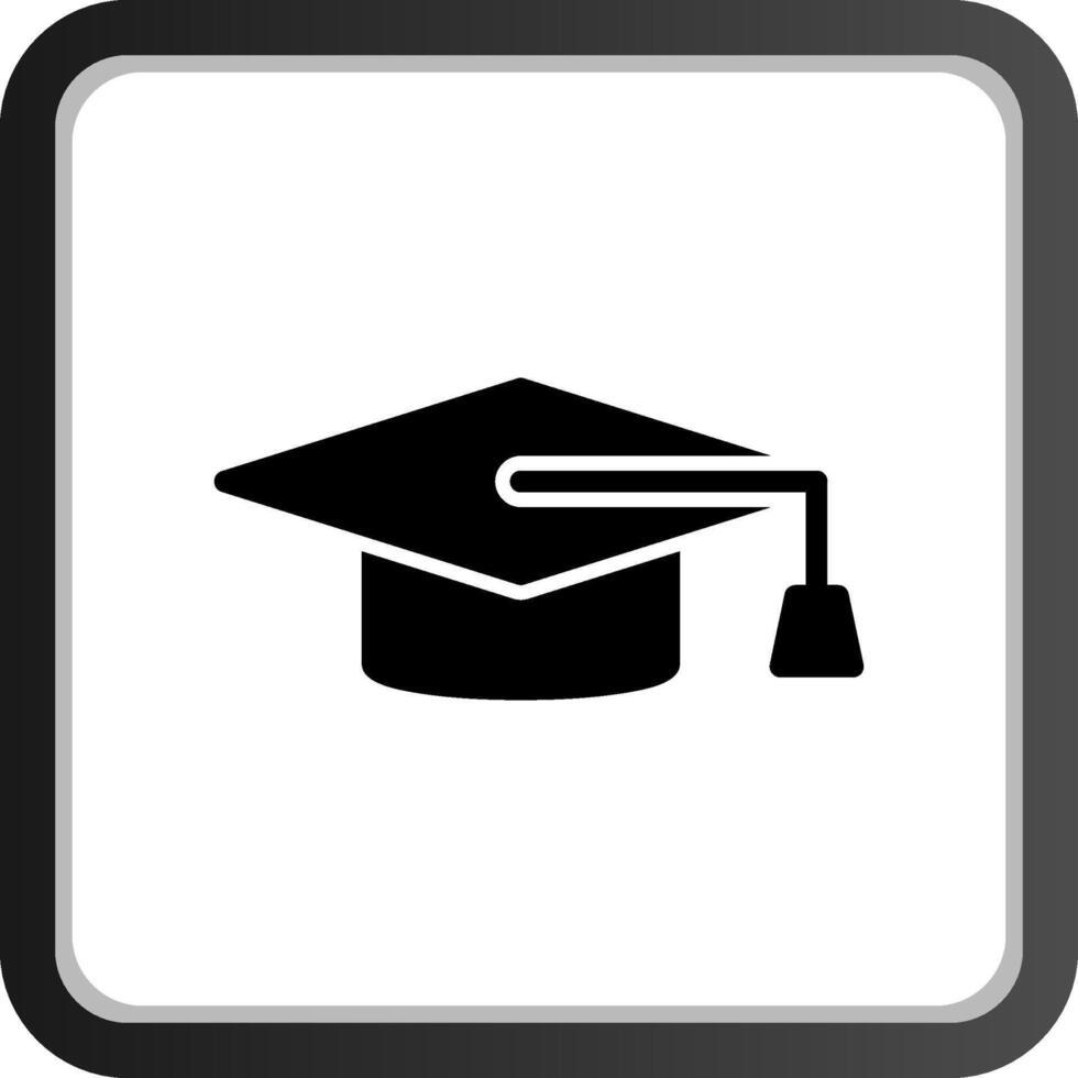 diseño de icono creativo de gorra de graduación vector