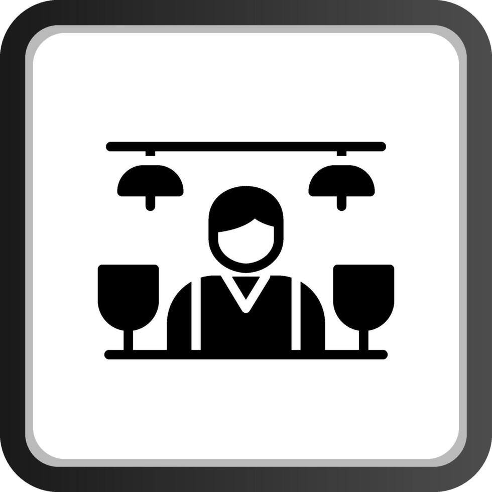 Bar Counter Creative Icon Design vector