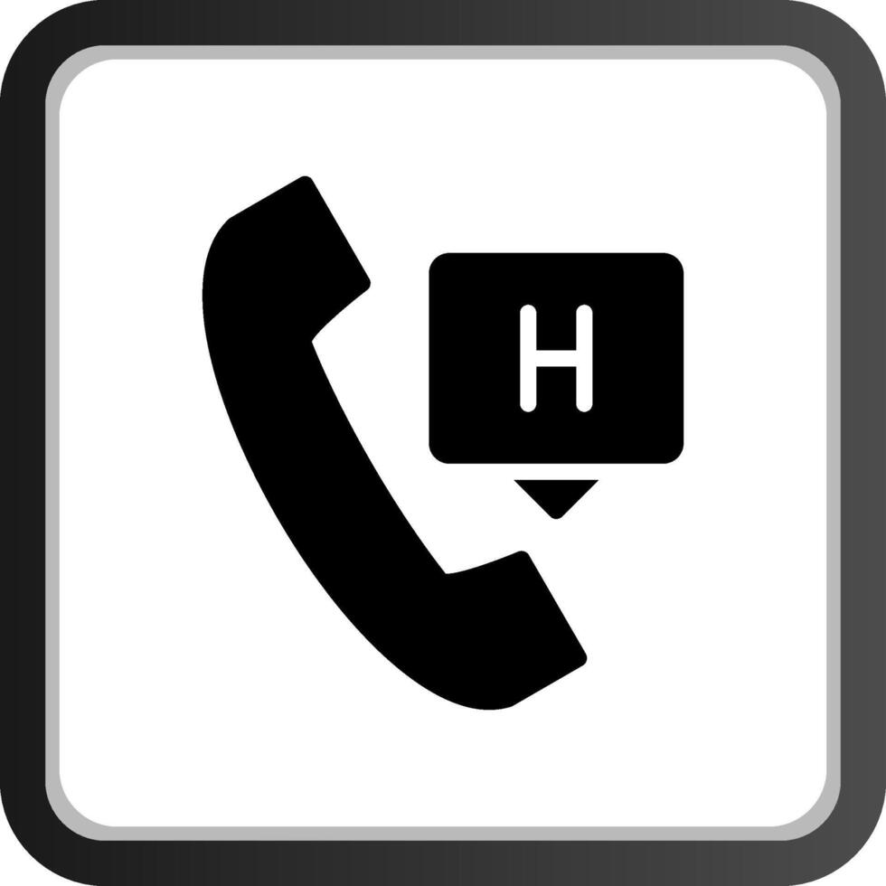 Emergency Call Creative Icon Design vector