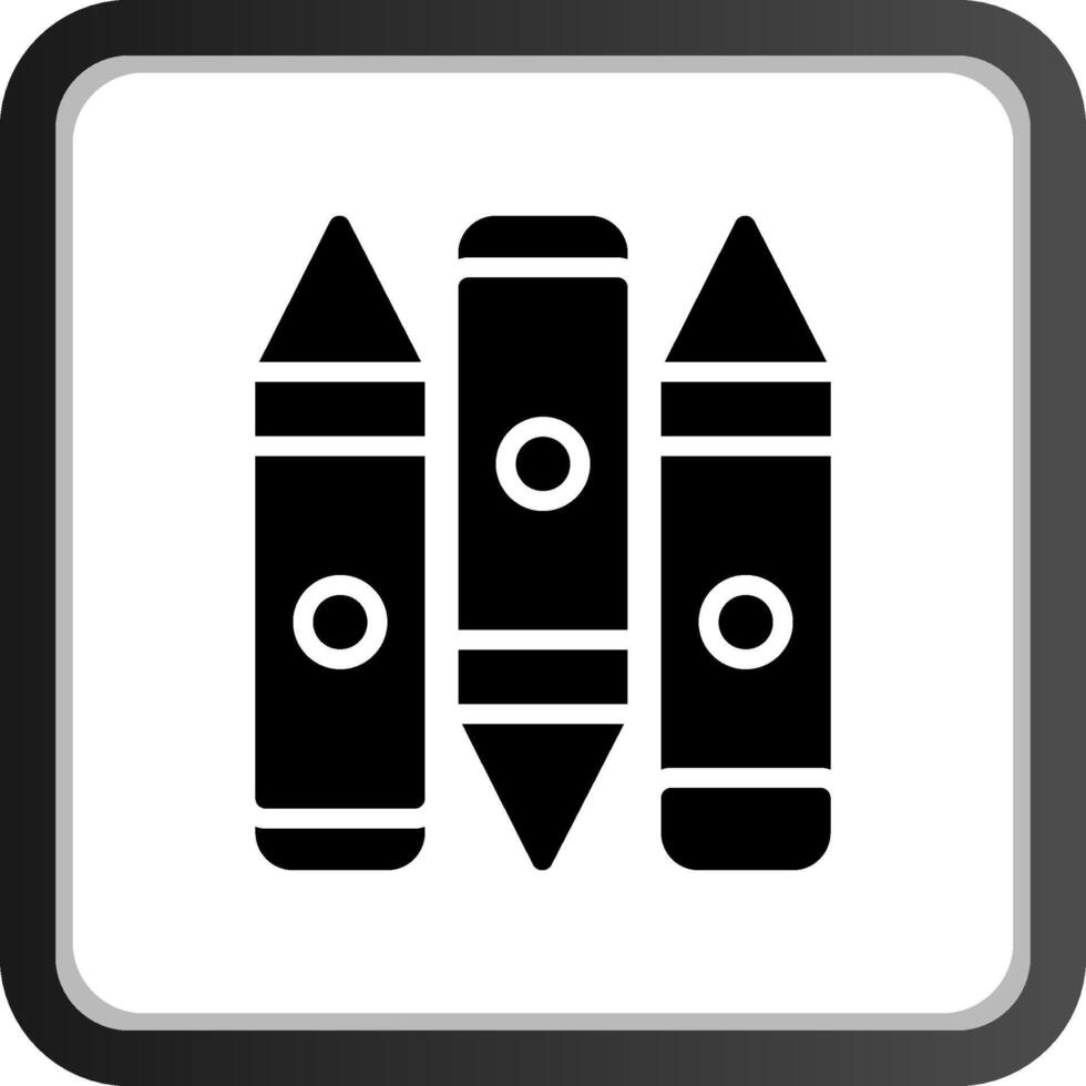 Crayon Creative Icon Design vector