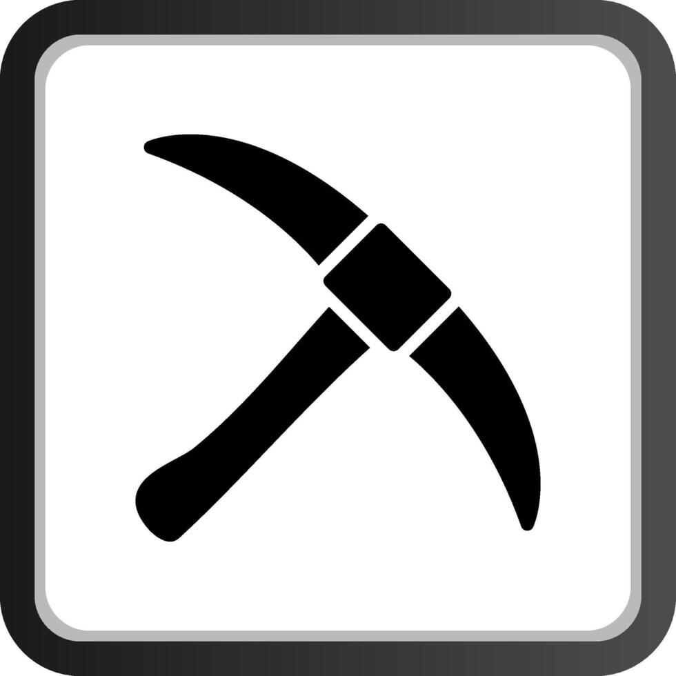 Pickaxe Creative Icon Design vector