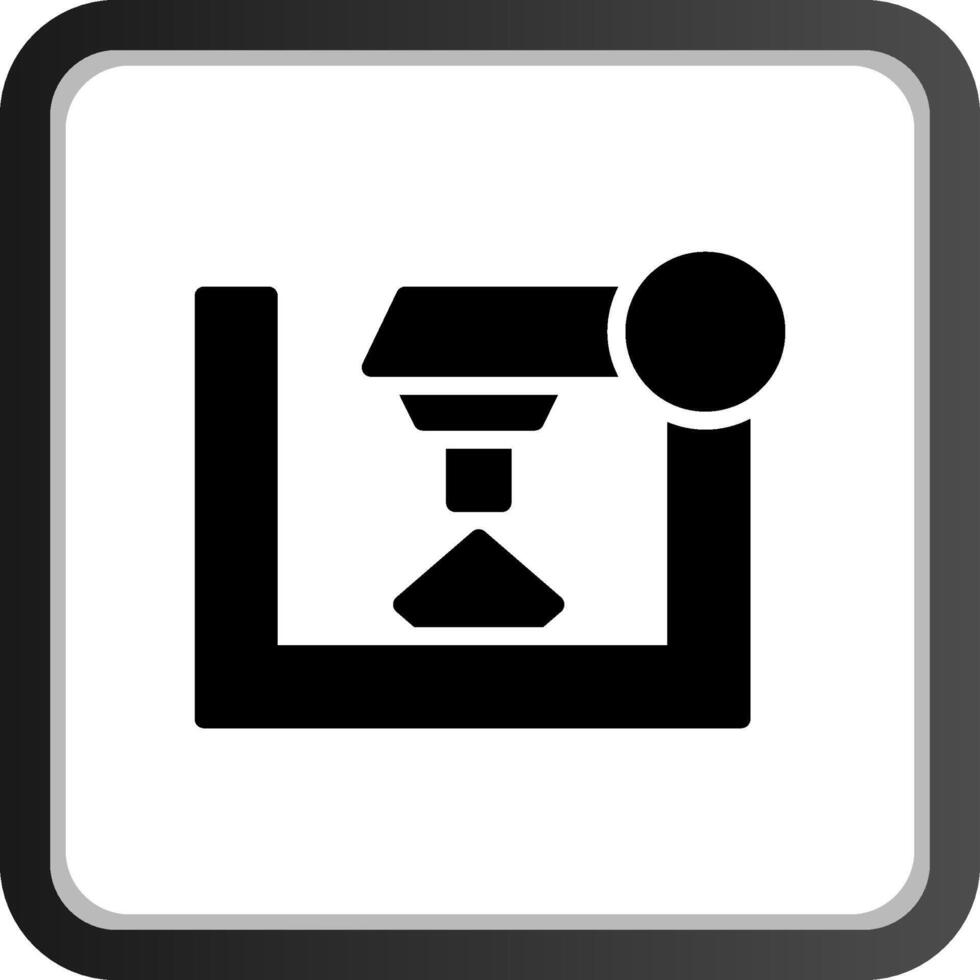 3D Printer Creative Icon Design vector