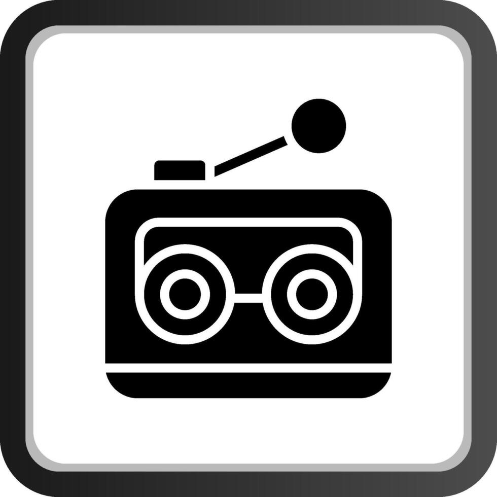 diseño de icono creativo de radio vector