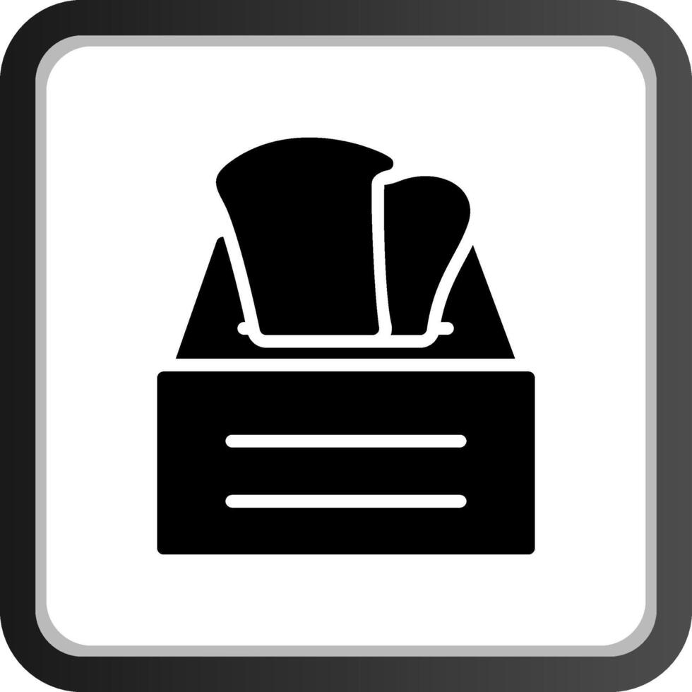 diseño de icono creativo de caja de pañuelos vector