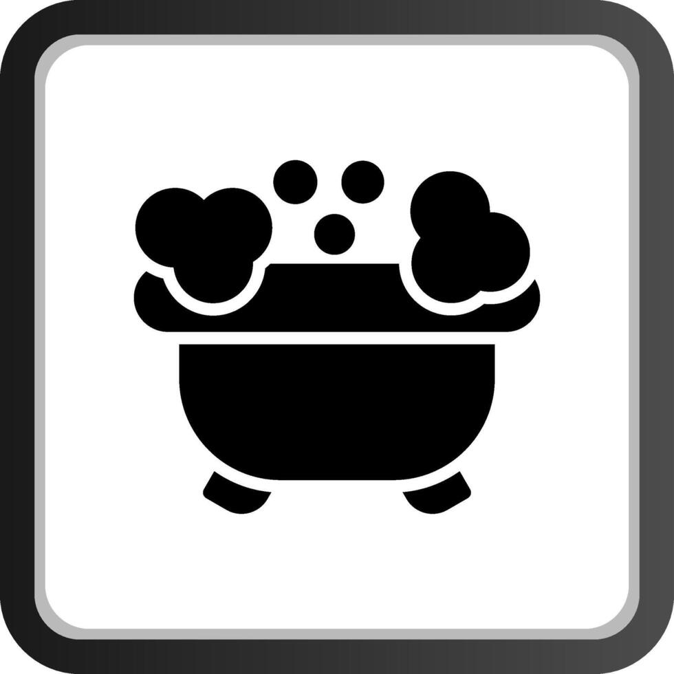 diseño de icono creativo de bañera vector
