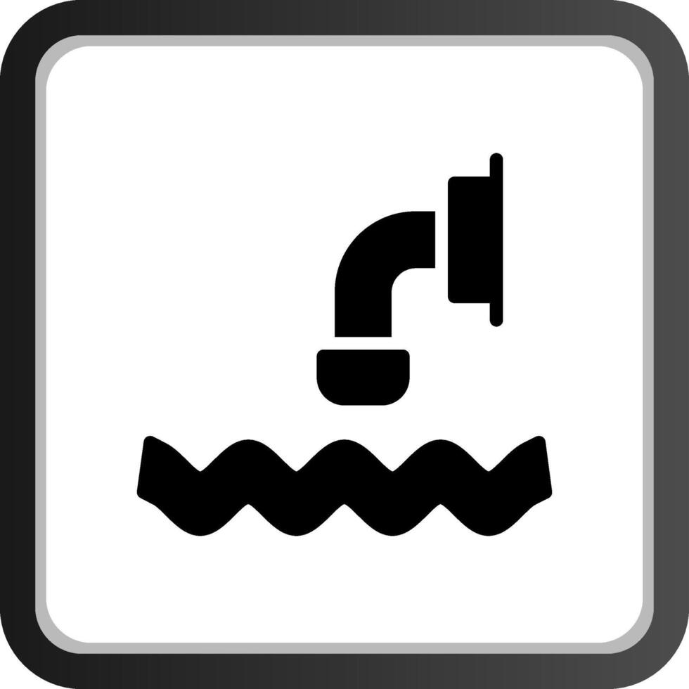 Waste Water Creative Icon Design vector