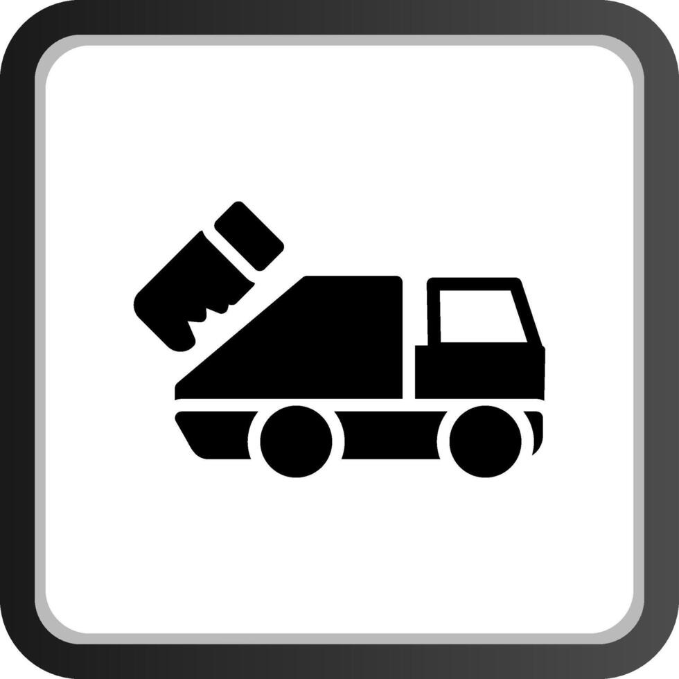 Garbage Truck Creative Icon Design vector