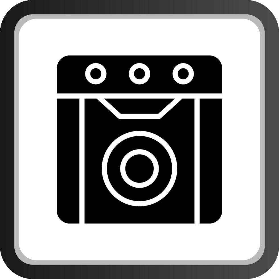 Dishwasher Creative Icon Design vector